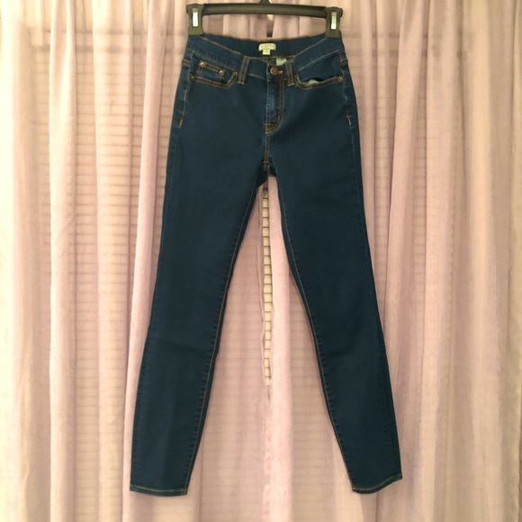 💙3/$25 J Crew Stretch Super Skinny Indigo Jeans- 24 - Picture 2 of 6